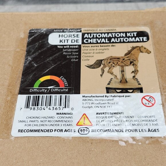 3D Scale Rendering Accurately Depicts a Horse in Action Open Box